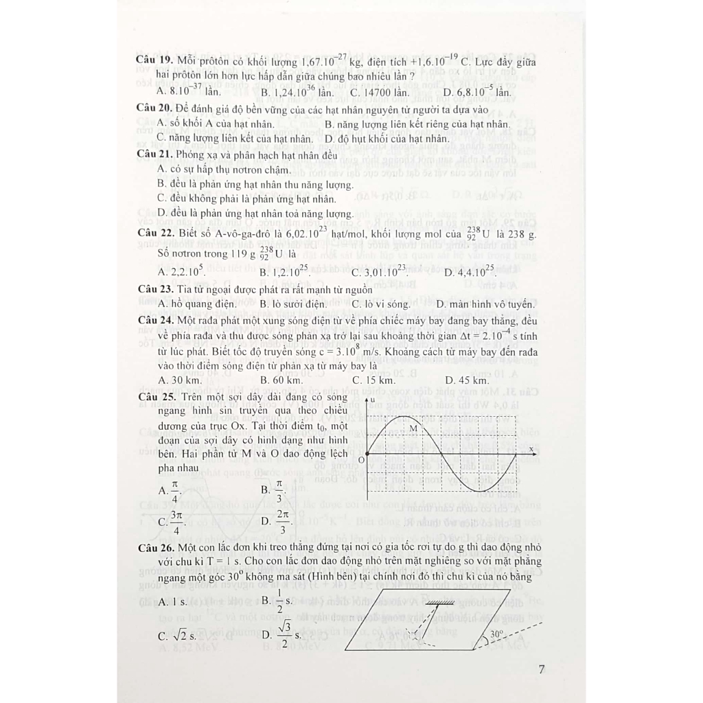 Sách - Bộ Đề Trắc Nghiệm Luyện Thi THPT Quốc Gia 2020 - Khoa Học Tự Nhiên - Tập 2