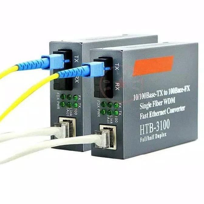 1 Bộ Chuyển Đổi Netlink Htb 3100 Fiber Optic Sang Lan Media Converter A + B Link 0512