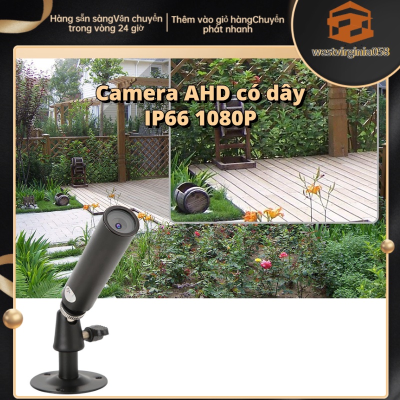 Có thể bán buôn Camera hình trụ kim loại có dây Micro AHD 1080P Full HD không thấm nước Hàng giao ngayWestvirginia058