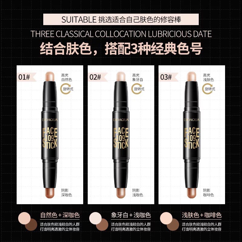 Bút Tạo Khối Và Che Khuyết Điểm 2 Đầu Face 109 Stick Images Bioaqua 60g | BigBuy360 - bigbuy360.vn