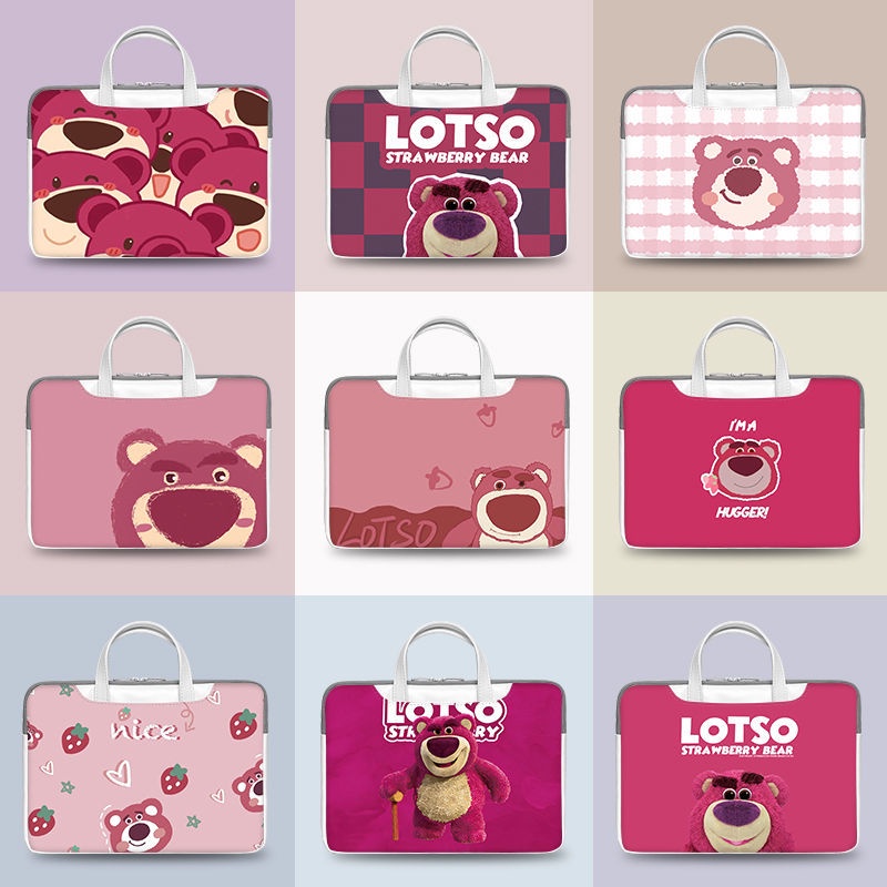 Túi Đựng Bảo Vệ Laptop 52Cm 47 cm 53 cm Họa Tiết Chú Gấu / Dâu Tây Dễ Thương Cho Nữ