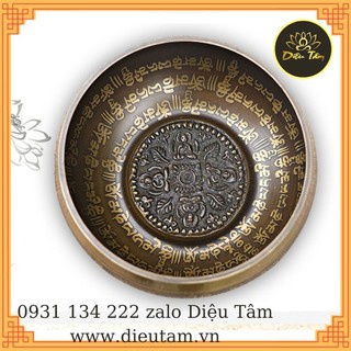 Chuông xoay Nepal thủ công handmade chọn mẫu kèm dùi da