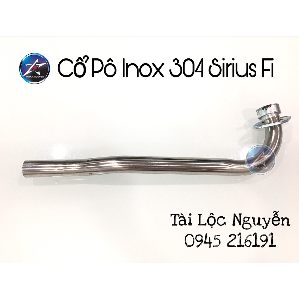 [SALE50%] Cổ Inox 304 Hàn Pô Zin Không Gỉ Sét Gắn Xe Wave Dream Cub Sirius FI Exciter Winer Satria