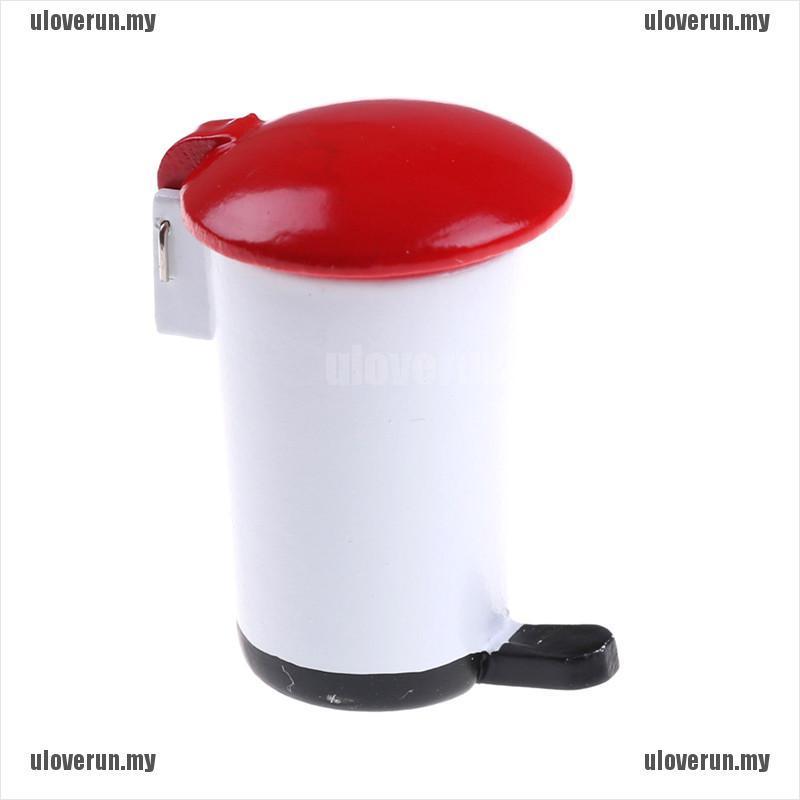 Thùng Rác Gỗ Mini Tỉ Lệ 1 / 12 Trang Trí Nhà Búp Bê