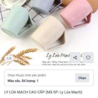 Ly nước lúa mạch Straw Plastic
