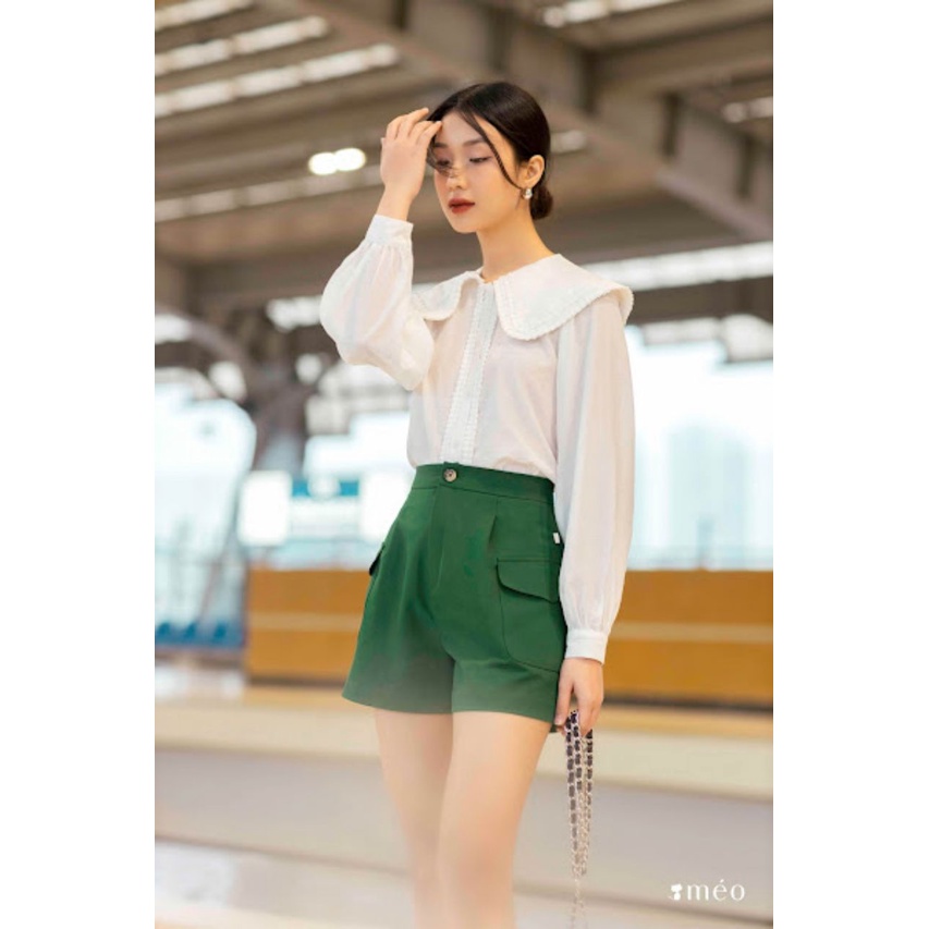 Áo sơ mi nữ Méo shop phong cách công sở dài tay cổ bẻ Zumi