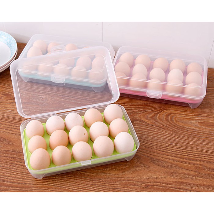 Hộp Đựng Trứng Tiện Lợi 1 Tầng (Màu Sắc Ngẫu Nhiên) | BigBuy360 - bigbuy360.vn