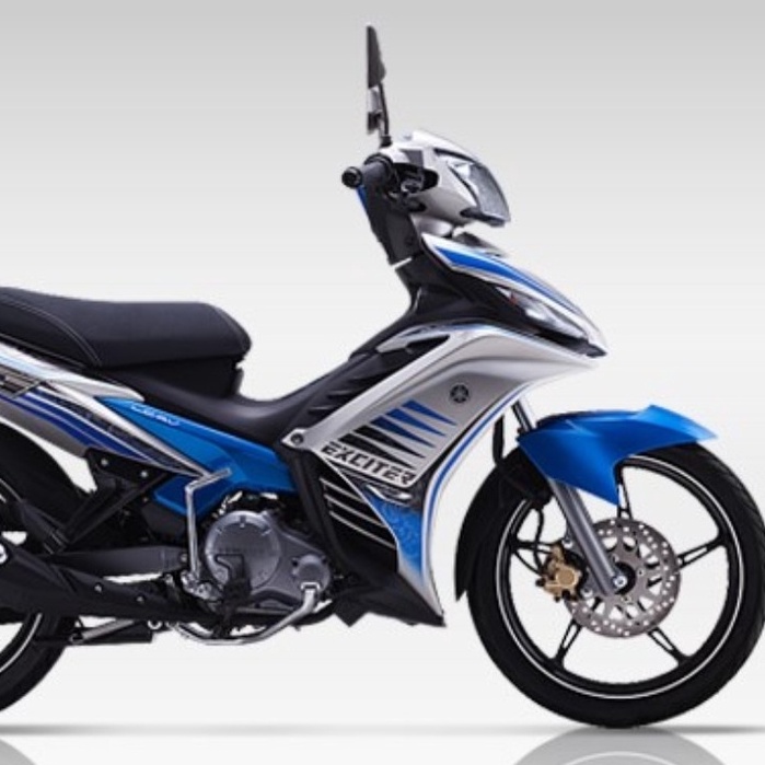 Tem Rời Exciter 135 Zin 2014 Dán Xe Xám Bạc - Tem Chuẩn Hình - Không Phai Màu Trọn Đời