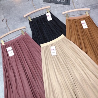 Chân váy xếp ly cạp chun