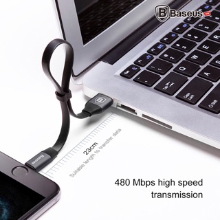 Cáp sạc ngắn Baseus 23cm cho iphone và android