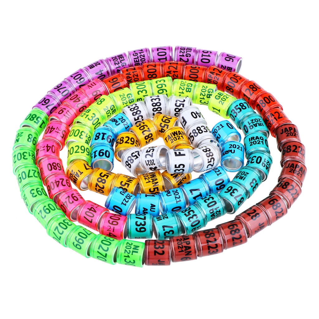 Set 100 Vòng Nhôm 2021 Gắn Chân Chim Bồ Câu Tiện Dụng