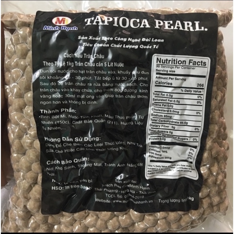 Trân châu đen bịch 1kg