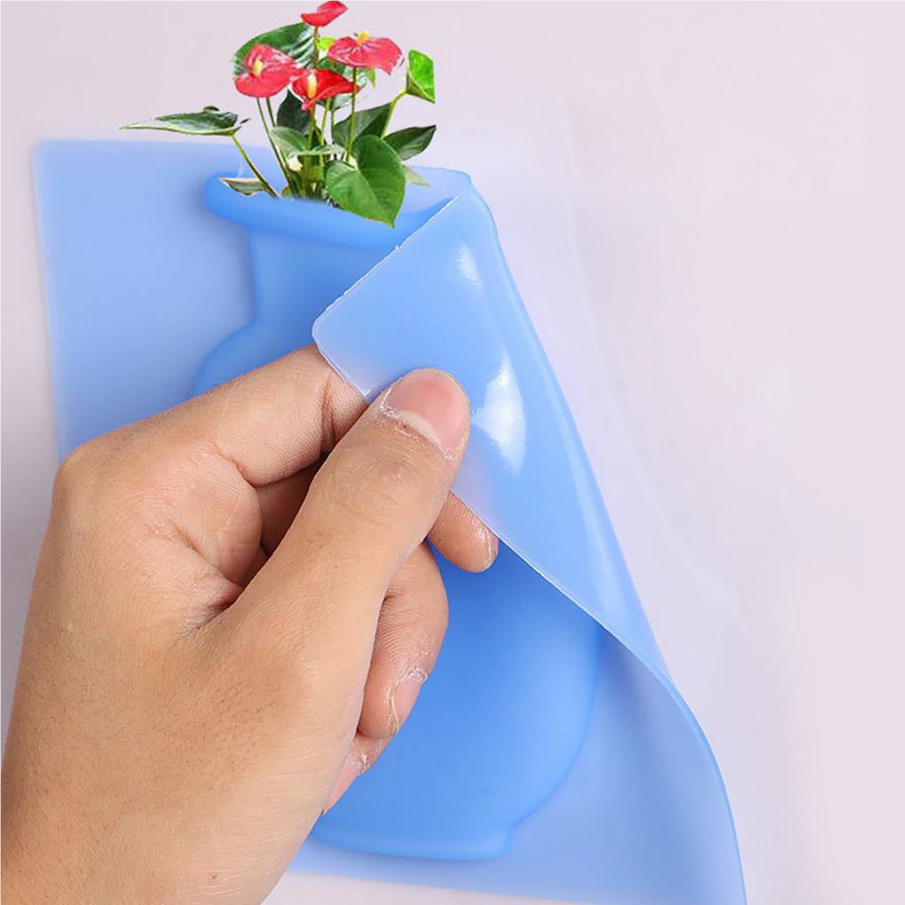 Bình Hoa Mềm Có Giác Hút Treo Tường / Tủ Lạnh Trang Trí Nội Thất