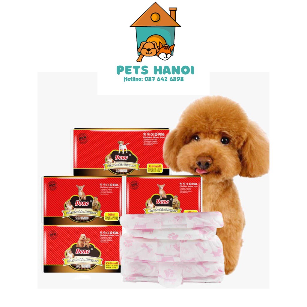 Bỉm Cho Chó Cái Dono - Tã Cho Thú Cưng - 6 Size Siêu Thấm - Pets Hanoi
