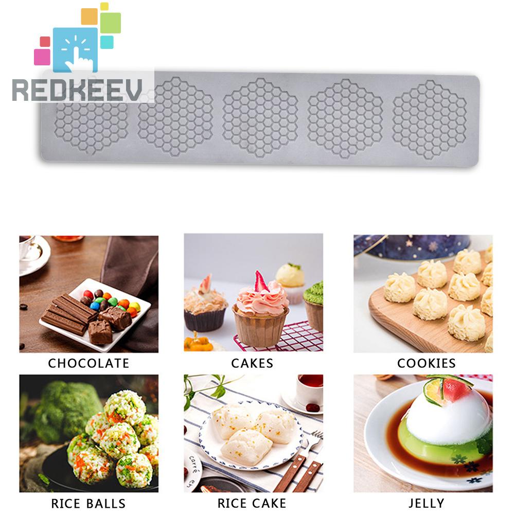 Khuôn Silicone Làm Bánh Tạo Hình Tổ Ong Đẹp Mắt Tiện Dụng