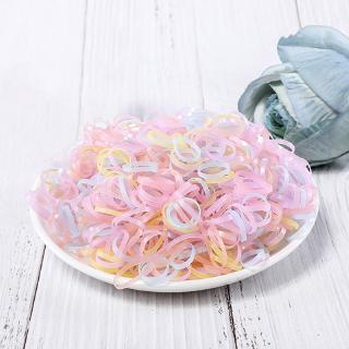 Set 1000 Dây Thun Cột Tóc Co Giãn Nhiều Màu Sắc