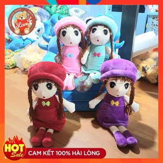 [ SALE SỐC ] BÚP BÊ NHỒI BÔNG ĐỘI NÓN (60 CM) SIÊU CUTE, DỄ THƯƠNG