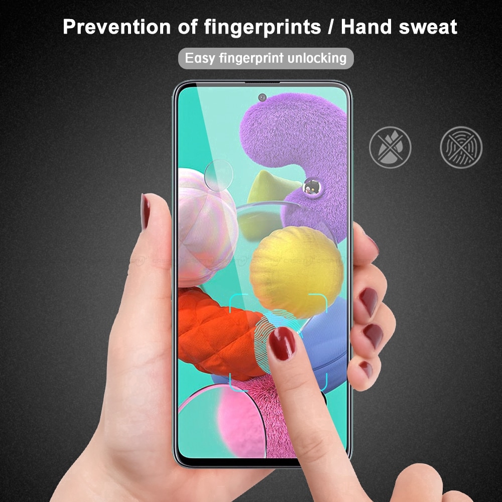 Kính cường lực 9D chống trầy xước cho Samsung Galaxy A71 A51 A50S S20 Ultra S20 Plus S10 Lite Note 10 Lite