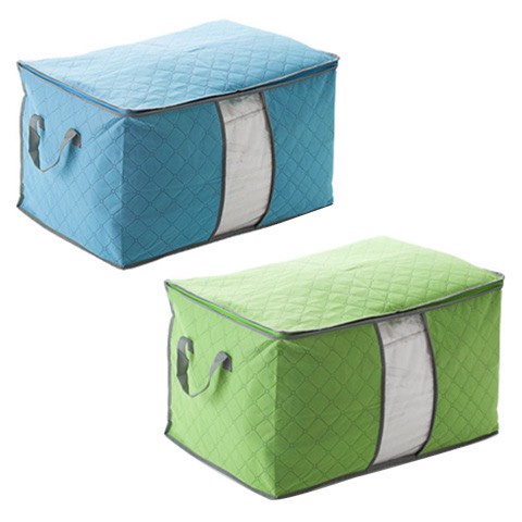 TÚI ĐỰNG QUẦN ÁO CHĂN MỀN SIÊU NGĂN NẮP KÍCH THƯỚC 60x42x35cm