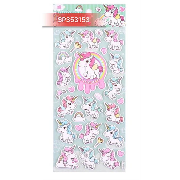 Hình sticker Ngựa Pony dán nổi QT  - SP353153