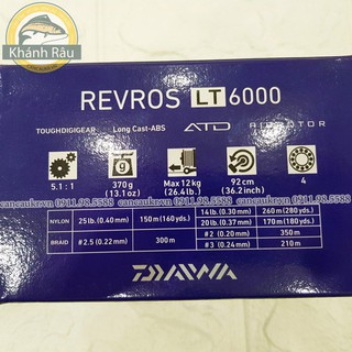 MÁY DAIWA REVROS LT 6000 ĐỜI MỚI