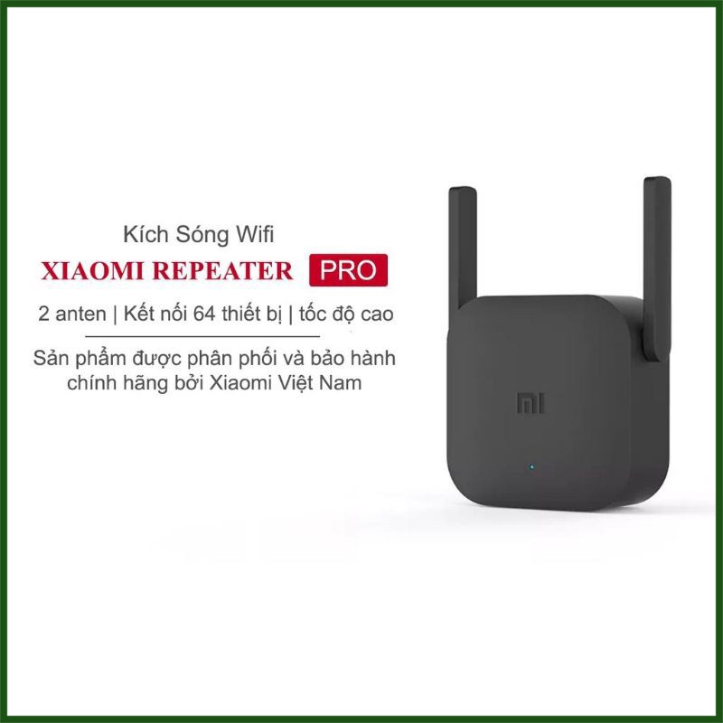 Kích sóng Wifi Xiaomi Repeater PRO băng thông 300 Mbps -DC3030 Chính Hãng