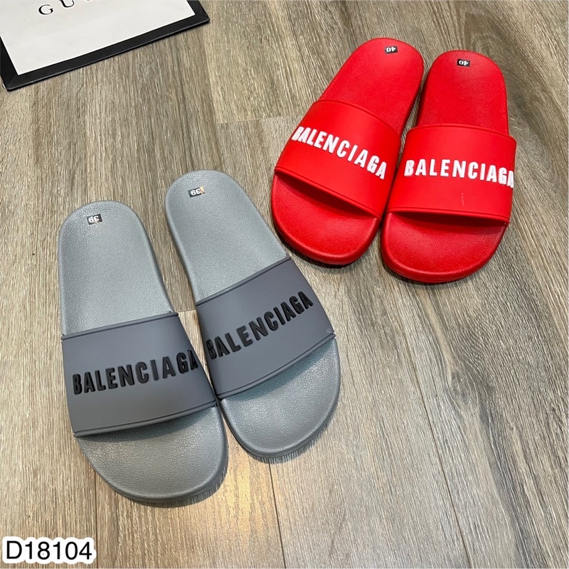 Dép Balen đẹp nam nữ đi biển cao cấp, Dép BALENCIGA Unisex đế đúc chắc chắn màu hồng, đen, trắng DD2