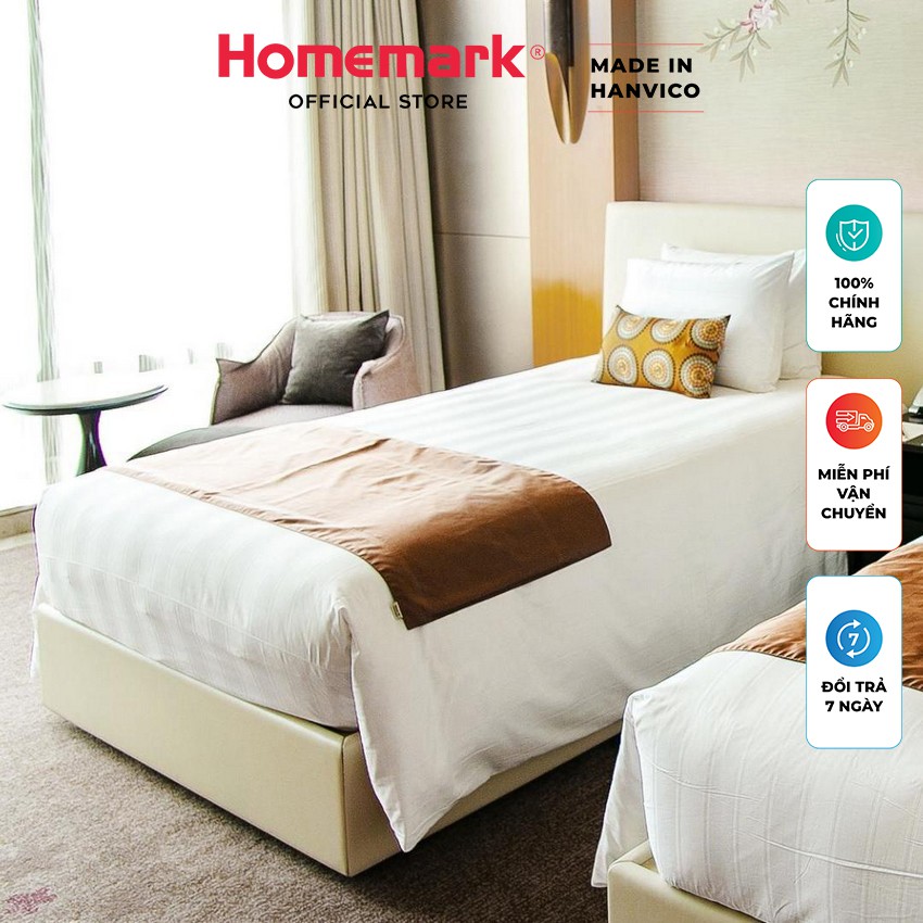 Ga trải giường HANVICO cotton màu trắng cao cấp chuẩn khách sạn | BigBuy360 - bigbuy360.vn