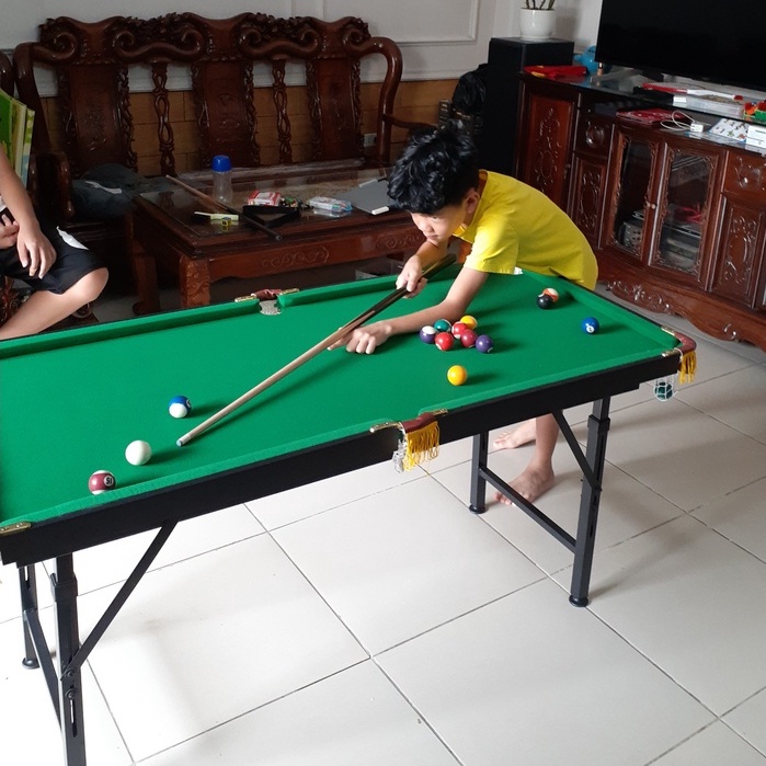 Bàn Bida Cho Trẻ Em M-2458✅ Bộ Bàn Bida Cao Cấp Dành Cho Bé 🔥Tặng Kèm Gậy + Bóng