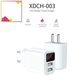 Cốc Sạc Nhanh | Cốc Sạc 2 Cổng Có Led XDCH 003 | Sạc Đẹp, Dùng Bền |