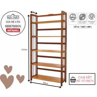 Kệ sách 5 tầng gỗ ngang 80cm