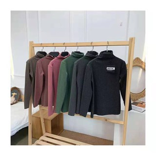 [KEM STORE] Áo Len Dệt Cổ Lọ Giữ Nhiệt Xuất Nhật Motie (Túi Zip)