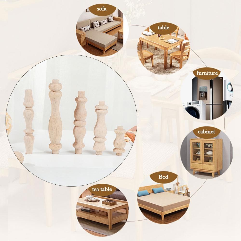 LONTIME Chân Ghế Gỗ Chạm Khắc Thủ Công Phong Cách Châu Âu Cổ Điển
