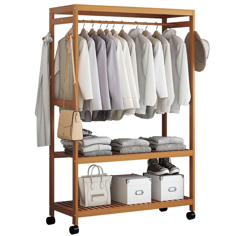 Tủ treo quần áo có bánh xe - khung treo quần áo 100cm - tủ quần áo
