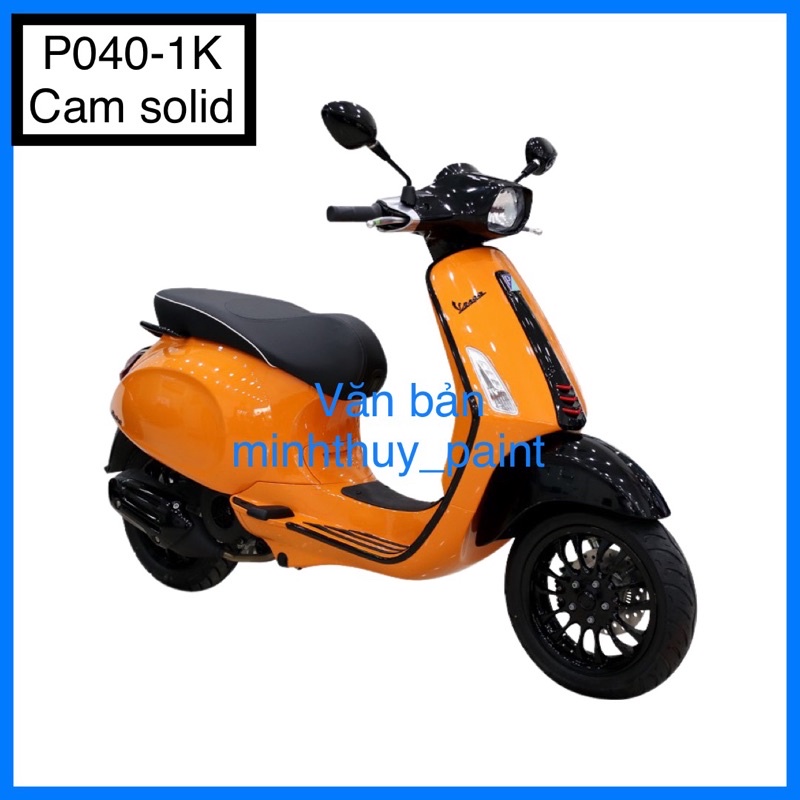 Sơn xe máy Vespa màu Cam solid P040-1K Ultra Motorcycle Colors