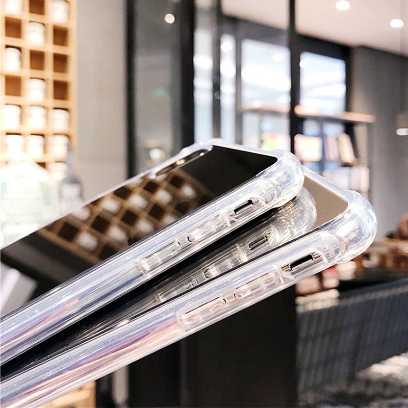 Ốp điện thoại tráng gương silicon cho iPhone 6 7 8 plus XR XS max 11 pro