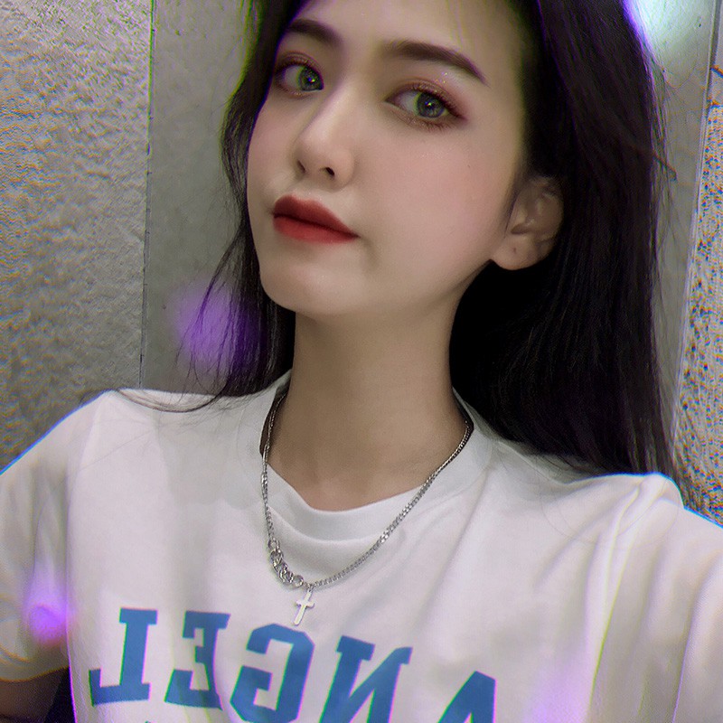 Vòng cổ mặt thánh giá phong cách hip hop độc đáo