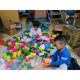 Gạch bằng xốp cho trẻ mầm non gạch xốp kí gạch xốp cân