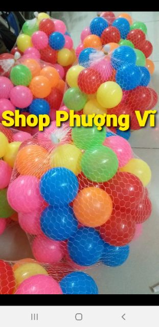 Túi 200 bóng nhựa Việt Nam ( đủ 7 màu) size 5cm