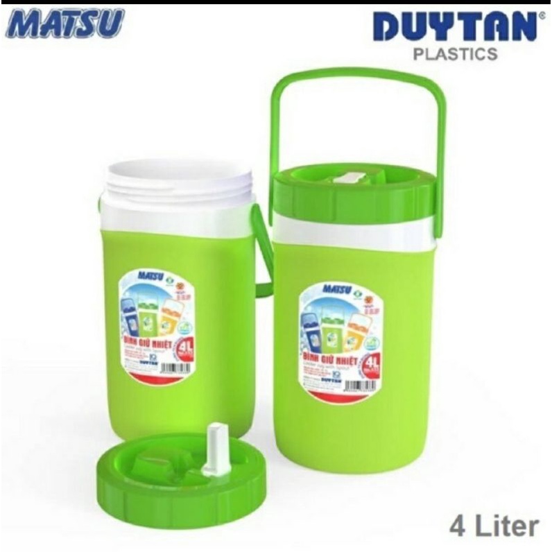 #Sale sốc mùa hè# Bình giữ nhiệt, bình đá cá nhân bằng nhựa có quai xách dáng dài Matsu Duy Tân - giữ nhiệt tối ưu, đẹp