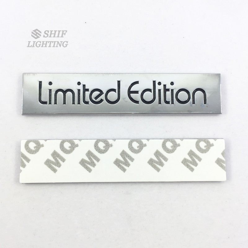 Logo kim loại &quot; Limited Edition &quot; trang trí xe hơi