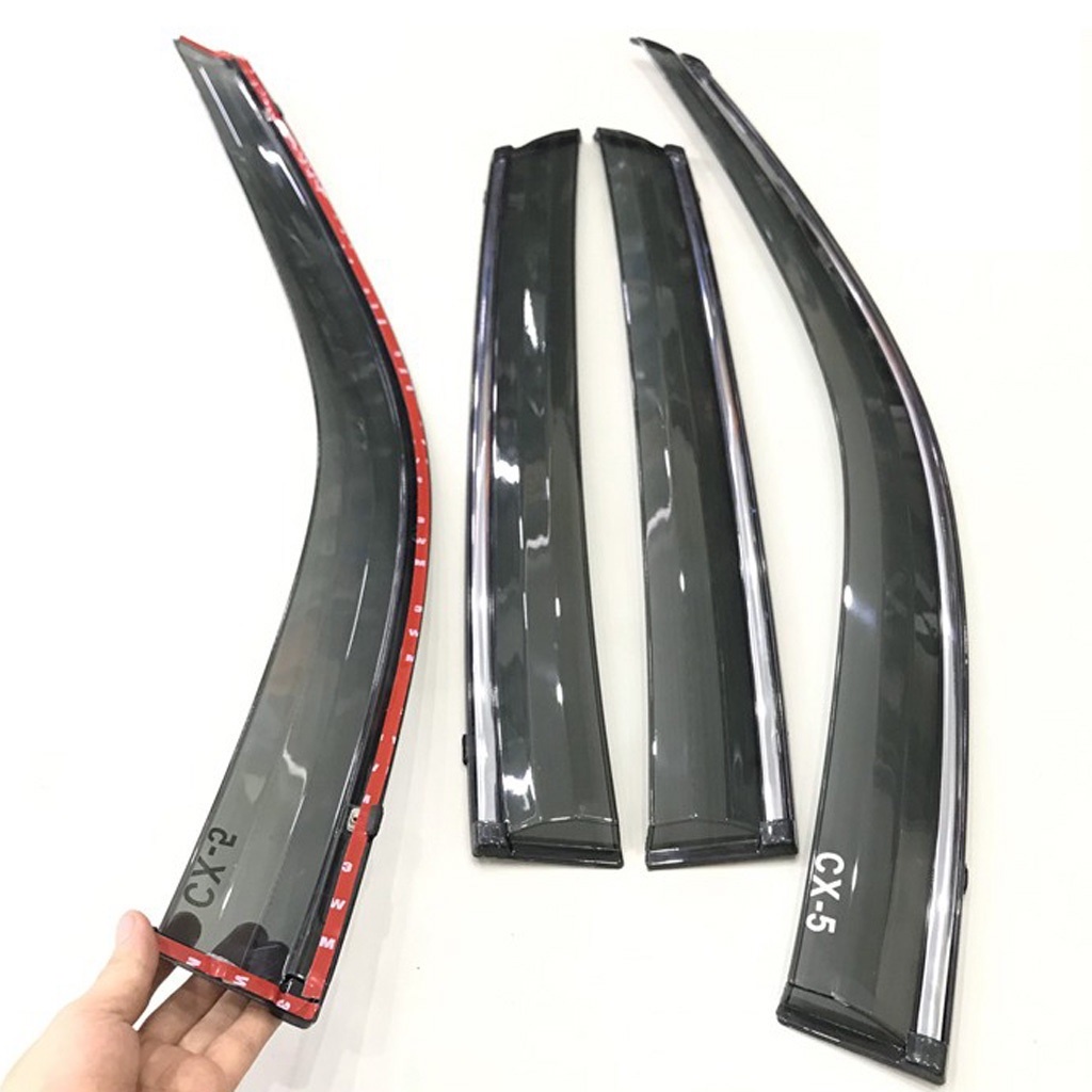 Vè che mưa chỉ mạ crom xe Mazda CX5, CX-5 đời 2018- 2022 Hàng đẹp