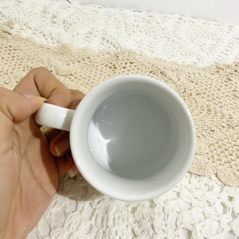 Ly sứ Nhật lam vẽ chữ Maison - gốm sứ hoạt hình dễ thương phong cách Nhật bản
