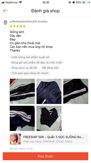 FREESHIP 50K - Quần 3 SỌC SUÔNG Bo Gấu Nam Nữ UNISEX