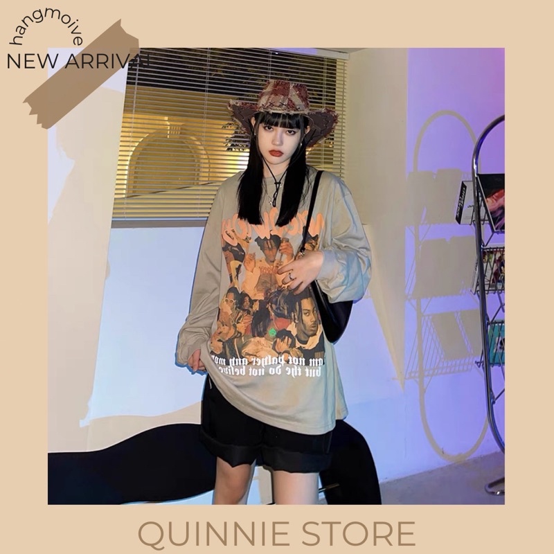 Áo nỉ dài tay unisex nam-nữ