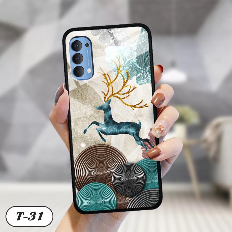 Ốp kính 3D Oppo Reno 4