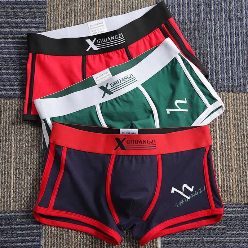 Quần Lót Boxer Cotton Thoáng Khí Thời Trang Hàn Quốc Cho Nam