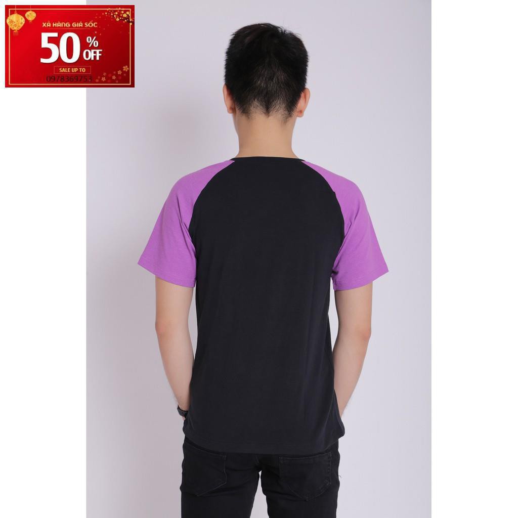 Áo thun nam cotton cổ tròn pious (màu đỏ đen)