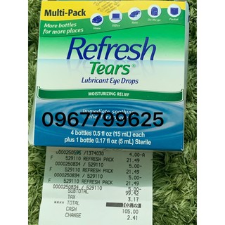 Nước nhỏ mắt nhân tạo Refresh 15ml Hàng Mỹ [date 2023]