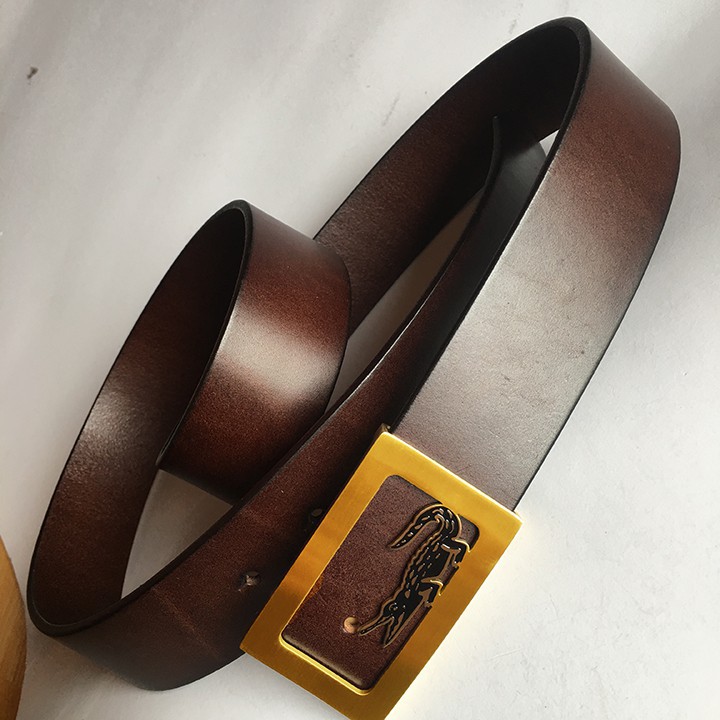 [HÀNG CHẤT] .dây nịt nam thắt lưng da doanh nhân cao cấp thời trang khóa mạ vàng 24k